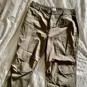 Pistola Josie Pleated Utility Pant in Garden Green